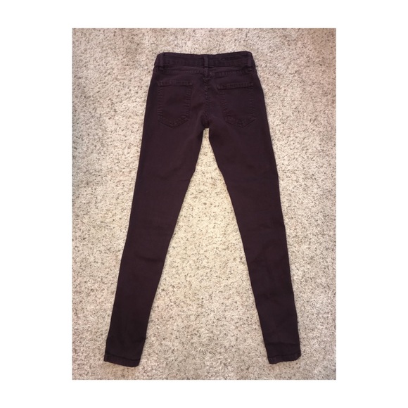 CARMAR size 24 burgundy skinny jeans - Picture 3 of 4